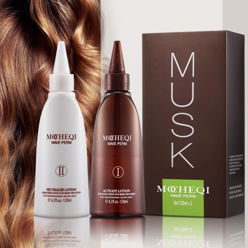 MOCHEQI Liquide de permanente pour cheveux ondulés longue durée pour utilisation en salon