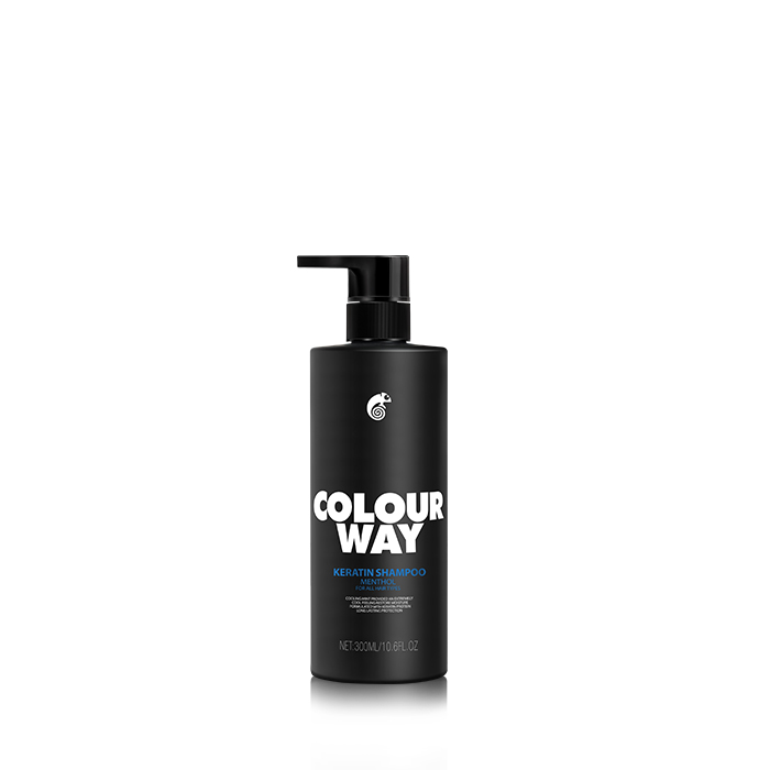 COLOURWAY Menthol Keratin Shampooing pour tous types de cheveux pour adultes