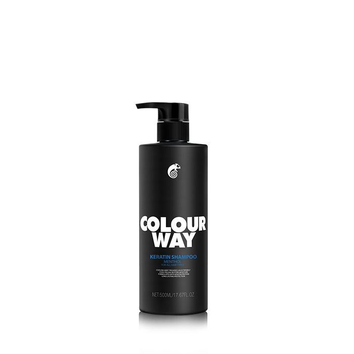 COLOURWAY Menthol Keratin Shampooing pour tous types de cheveux pour adultes