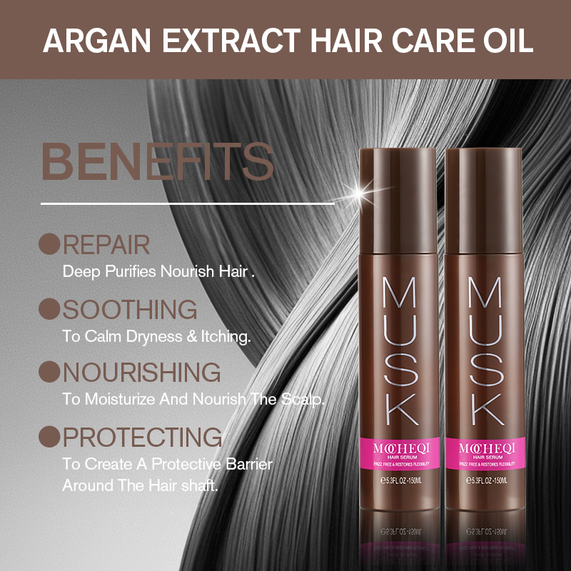 MOCHEQI – sérum réparateur de cheveux biologique, marque privée, nourrissant en profondeur, lissant, anti-frisottis, traitement améliorant la brillance pour cheveux secs et abîmés