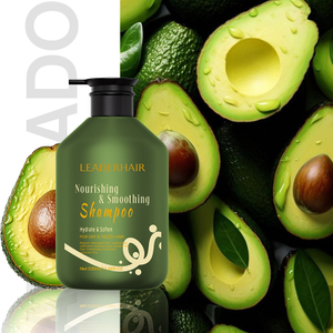  LEADERHAIR Shampoing Avocat Bio Hydratant Brillance Boost Produit de Soin Capillaire